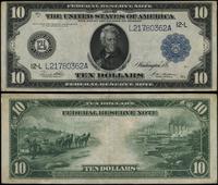 10 dolarów 1914, seria L 21780362 A, niebieska p