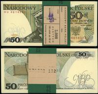 100 x 50 złotych 1.12.1988, serie HU, numeracja 
