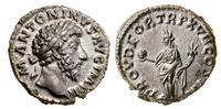 denar 162–163, Rzym, Aw: Popiersie cesarza w wie