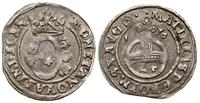 grosz 1616, moneta wybita z końcówki blachy, Sau