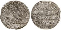 trojak 1595, Ryga, w legendzie awersu LI, moneta