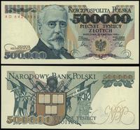 500.000 złotych 20.04.1990, seria AD, numeracja 