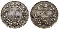 Tunezja, 1 frank, 1916 A (AH 1335)