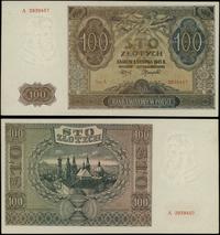 100 złotych 1.08.1941, seria A, numeracja 293945