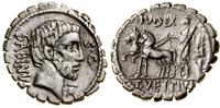 denar serratus 70 pne, Rzym, Aw: Głowa w prawo, 