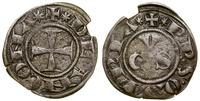 grosso primitivo XIII wiek, Aw: Krzyż, + ✶ DE AN