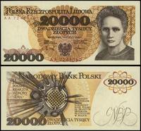 20.000 złotych 1.02.1989, rzadka, seria początko