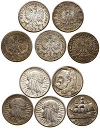 Polska, zestaw: 5 x 2 złote, 1932–1936