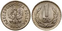 1 złoty 1949, Kremnica, miedzionikiel, wyśmienic
