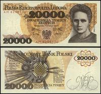 20.000 złotych 1.02.1989, seria AM, numeracja 82