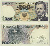 200 złotych 1.06.1979, seria BK, numeracja 73943