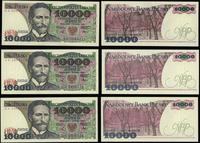 zestaw: 3 x 10.000 złotych 1.12.1988, serie BA, 