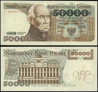 50.000 złotych 1.12.1989, seria Z, niska numerac