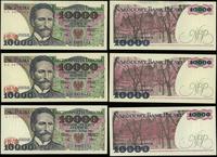 zestaw: 3 x 10.000 złotych 1.12.1988, serie BZ, 