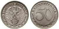50 fenigów 1939 A, Berlin, ryska przy nominale, 