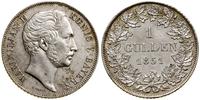 1 gulden 1851, Monachium, lekko czyszczone, ślad