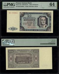 20 złotych 1.07.1948, serie KE, numeracja 573205