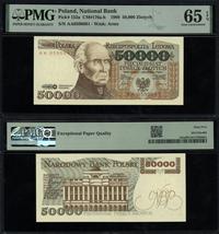 50.000 złotych 1.12.1989, rzadka, początkowa ser