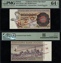 200.000 złotych 1.12.1989, seria A, numeracja 00