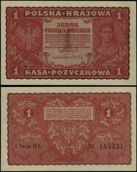 1 marka polska 23.08.1919, seria I-HL, numeracja