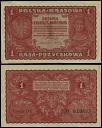 1 marka polska 23.08.1919, seria I-DL, numeracja