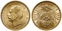 20 marek 1914 G, Karlsruhe, złoto, 7.93 g, piękn