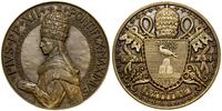 medal pamiątkowy 1939, Paryż, Aw: Popiersie papi