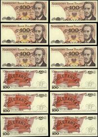 zestaw: 12 x 100 złotych 1.12.1988, serie: PM, P