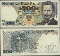 200 złotych 1.06.1982, serie CM, numeracja 00374