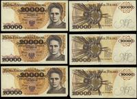 zestaw: 3 x 20.000 złotych 1.02.1989, serie: B, 