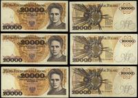 zestaw: 3 x 20.000 złotych 1.02.1989, serie: P, 