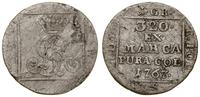 grosz srebrny 1767, Warszawa, wysoka korona bez 