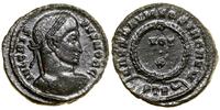 follis 323–324, Trewir, Aw: Głowa cesarza w praw