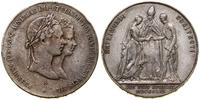 1 gulden zaślubinowy 1854 A, Wiedeń, wybity z ok
