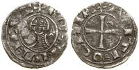 denar ok. 1188–1210, Aw: Popiersie w lewo, po bo