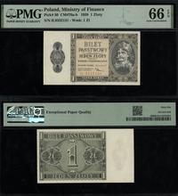 1 złoty 1.10.1938, seria IŁ, numeracja 9332131, 