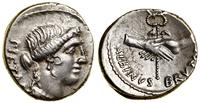 denar 48 pne, Rzym, Aw: Głowa Pietas w prawo, PI