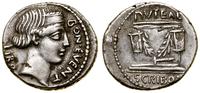 denar 62 pne, Rzym, Aw: Głowa Bonus Eventus w pr