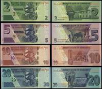 Zimbabwe, zestaw 7 banknotów, 2007–2020