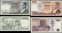 Turcja, zestaw 10 banknotów, 1989–2002