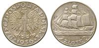 2 złote 1936, Warszawa, Żaglowiec, srebro, patyn