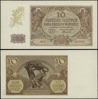 10 złotych 1.03.1940, seria L, numeracja 2612492