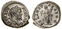 denar 202–210, Rzym, Aw: Głowa cesarza w wieńcu 