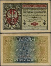 Polska, 1/2 marki, 9.12.1916