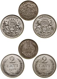 zestaw 3 monet 1924–1925, Londyn, w zestawie: 1 
