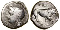 nomos ok. 305–290 pne, Aw: Głowa Ateny w hełmie 