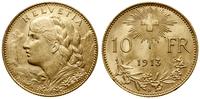 10 franków 1913 B, Berno, złoto, 3.21 g, niewiel