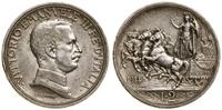 2 liry 1914 R, Rzym, kwadryga, srebro, 9.99 g, d