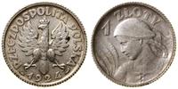 1 złoty 1924, Paryż, popiersie kobiety z kłosami