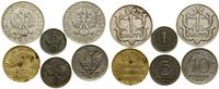 zestaw 6 monet, 1 fenig 1918, 5 fenigów 1918, 10